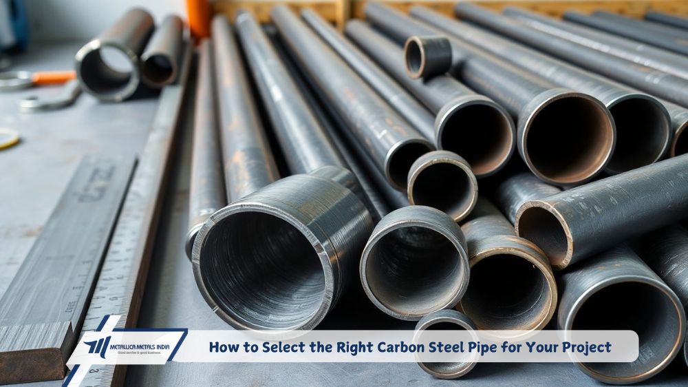 Various types of carbon steel pipes for industrial and construction use